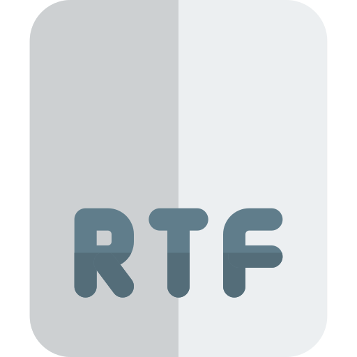 Rtf file Pixel Perfect Flat icon