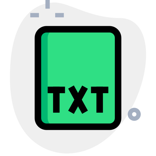 txt Generic Rounded Shapes Ícone