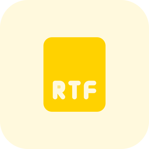 arquivo rtf Pixel Perfect Tritone Ícone