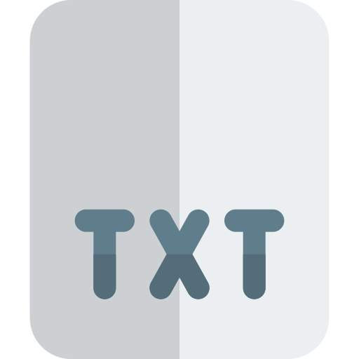 txt Pixel Perfect Flat icon