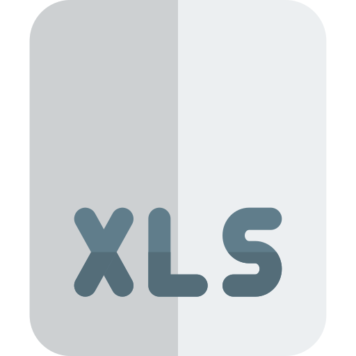 xls ファイル形式 Pixel Perfect Flat icon