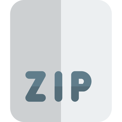 Zip Pixel Perfect Flat icon