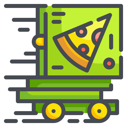 Пицца Wanicon Lineal Color иконка