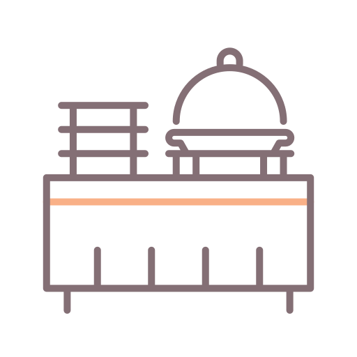 Catering Flaticons Lineal Color icon
