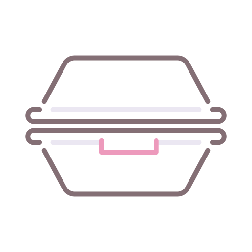 食品容器 Flaticons Lineal Color icon