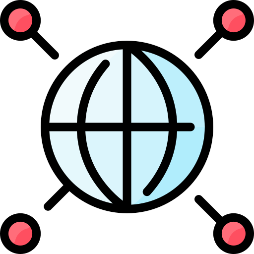 Globe Vitaliy Gorbachev Lineal Color icon
