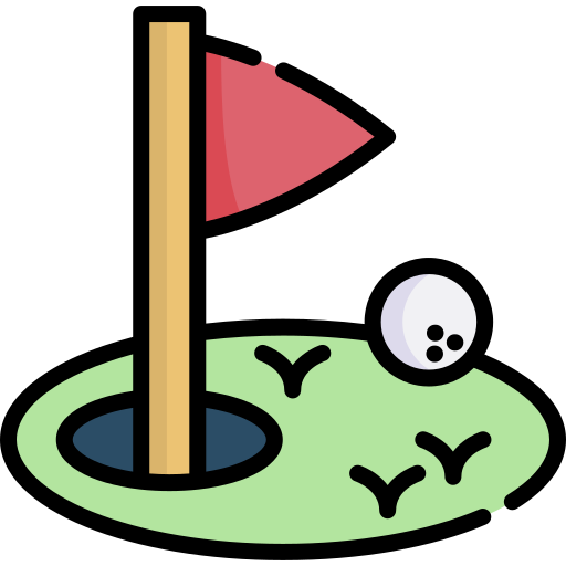 Golf field Special Lineal color icon