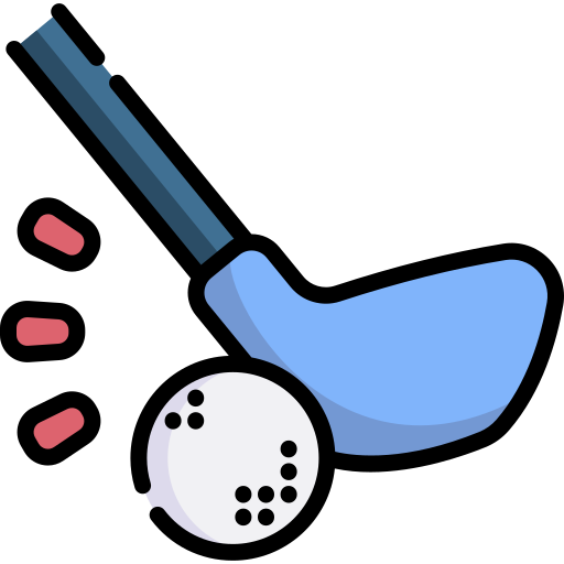 palo de golf Special Lineal color icono