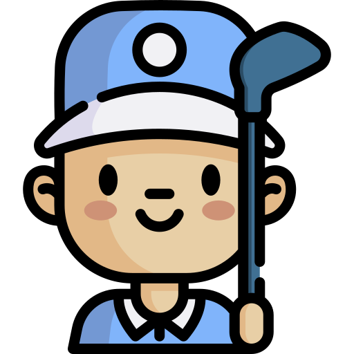 ゴルフ選手 Special Lineal color icon