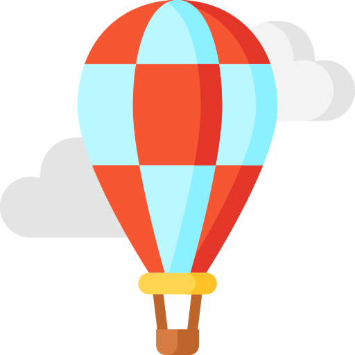 heteluchtballon Special Flat icoon