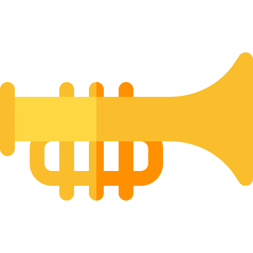 Trumpet Basic Rounded Flat icon