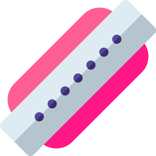 Harmonica Basic Rounded Flat icon