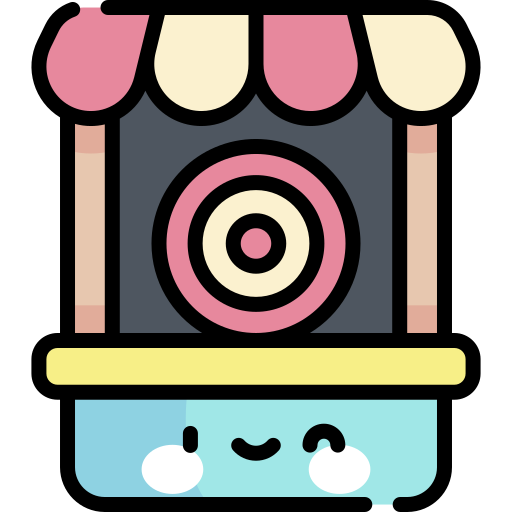bullseye Kawaii Lineal color icon