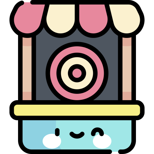 ブルズアイ Kawaii Lineal color icon