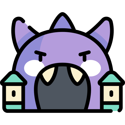 Haunted house Kawaii Lineal color icon