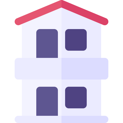 Retirement home Basic Rounded Flat icon
