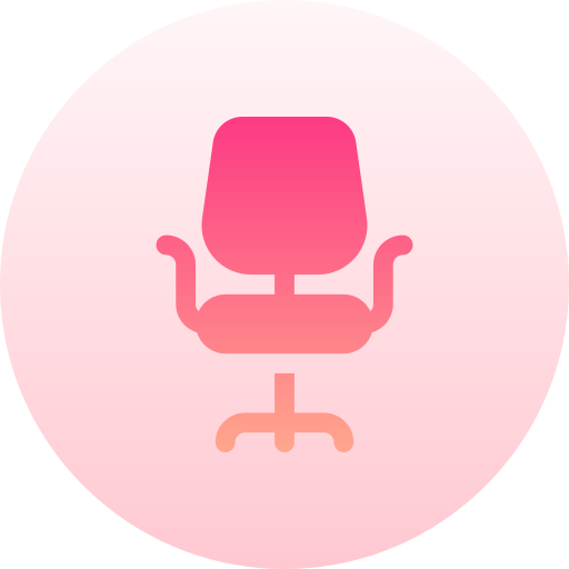 bureaustoel Basic Gradient Circular icoon