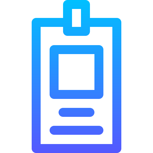 idカード Basic Gradient Lineal color icon