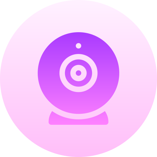 Webcam Basic Gradient Circular icon