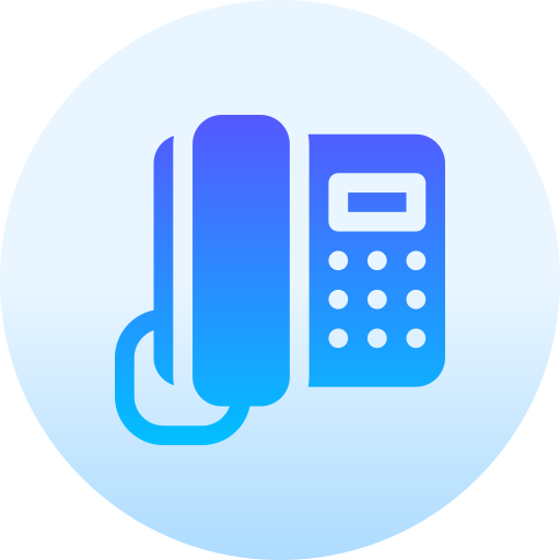 Telephone Basic Gradient Circular icon