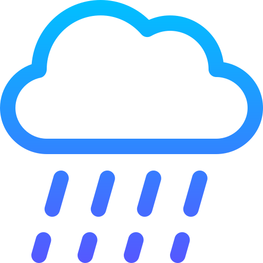 Rain Basic Gradient Lineal color icon