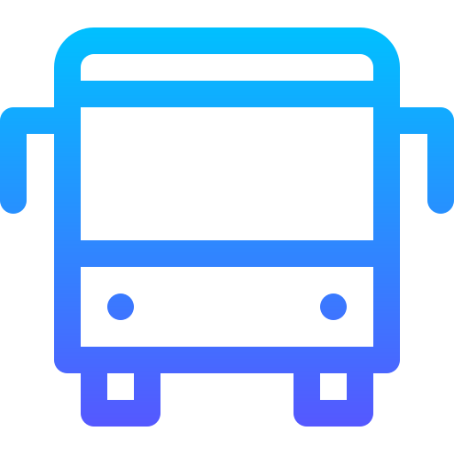 bus Basic Gradient Lineal color icon