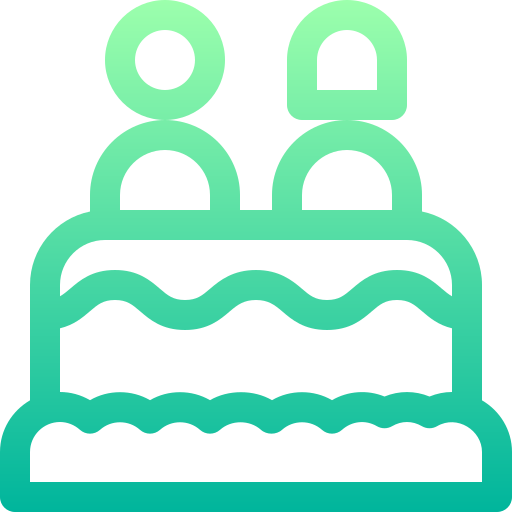 ケーキ Basic Gradient Lineal color icon