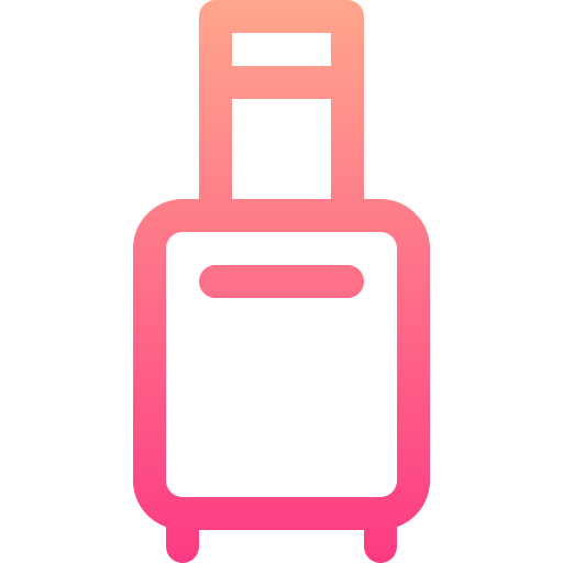 Luggage Basic Gradient Lineal color icon