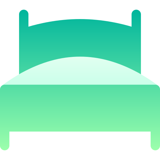 Double bed Basic Gradient Gradient icon
