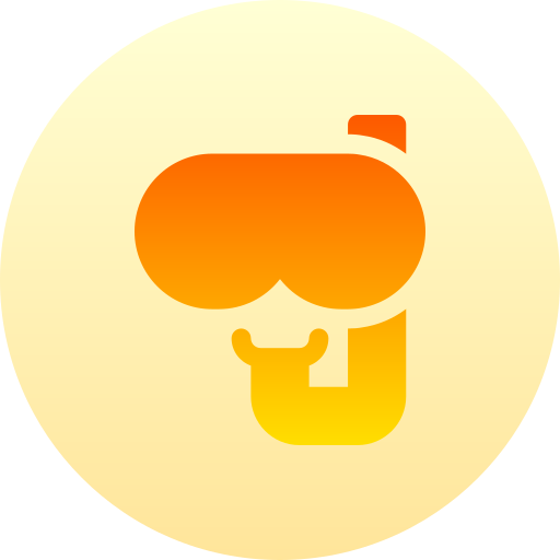 潜水マスク Basic Gradient Circular icon