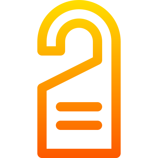colgador de puerta Basic Gradient Lineal color icono