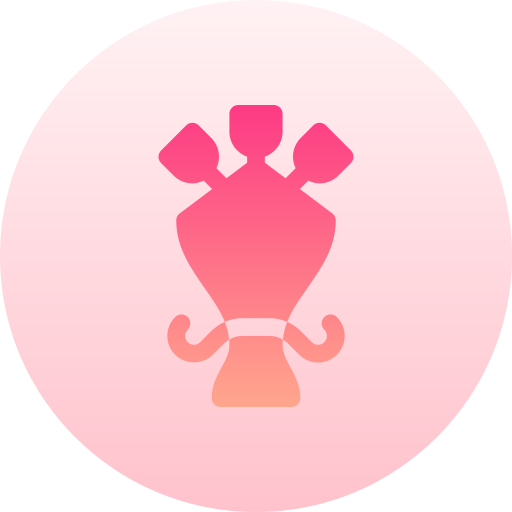 bukiet kwiatów Basic Gradient Circular ikona