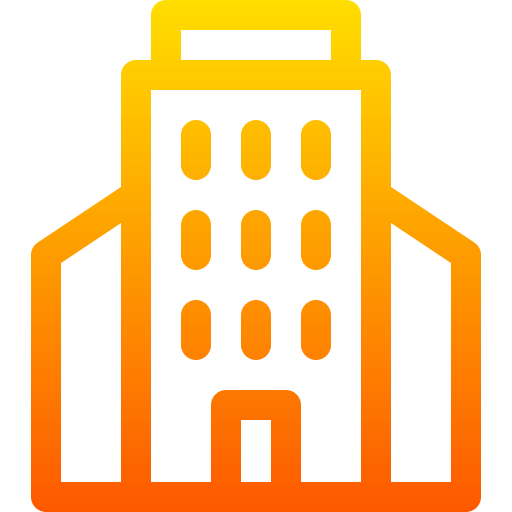 Hotel Basic Gradient Lineal color icon