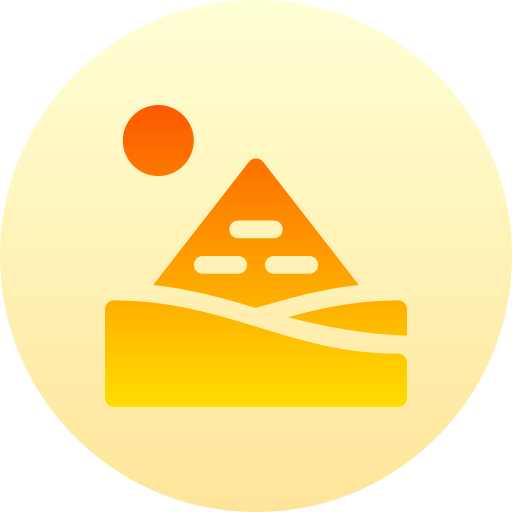 Pyramids Basic Gradient Circular icon