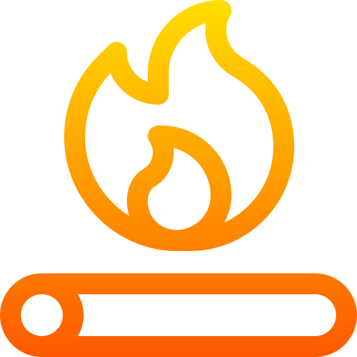 たき火 Basic Gradient Lineal color icon