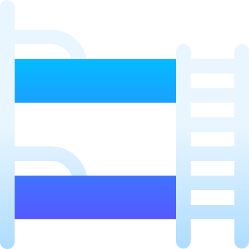 이층 침대 Basic Gradient Gradient icon