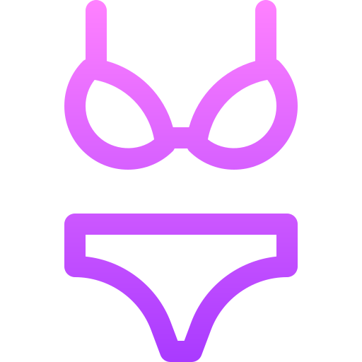 bikini Basic Gradient Lineal color Icône