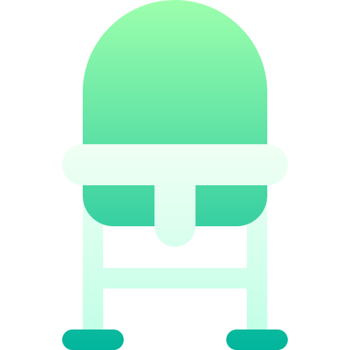 Baby chair Basic Gradient Gradient icon