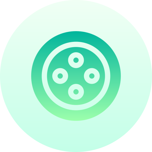 洋服のボタン Basic Gradient Circular icon