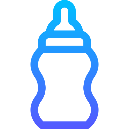 Milk bottle Basic Gradient Lineal color icon