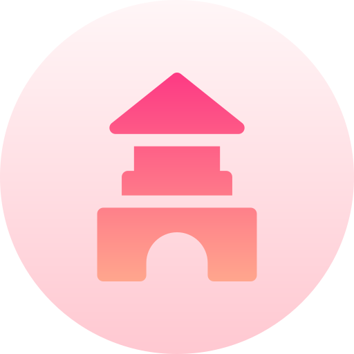 Blocks Basic Gradient Circular icon