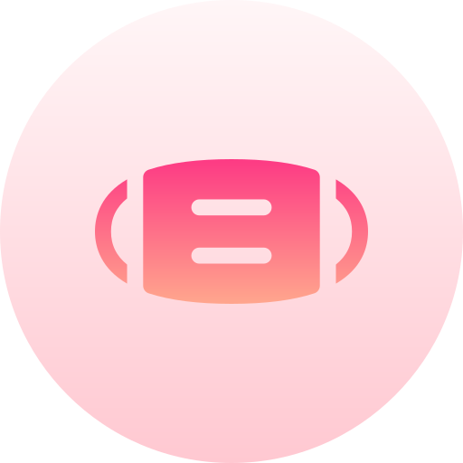 medizinische maske Basic Gradient Circular icon