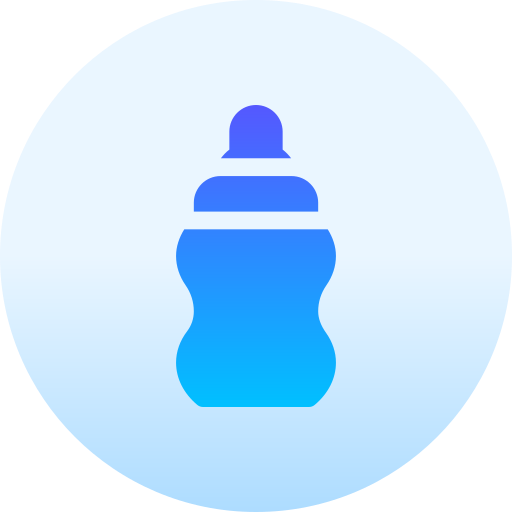 Milk bottle Basic Gradient Circular icon