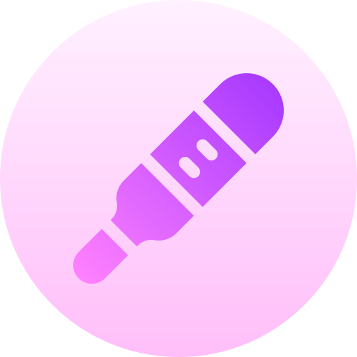 test di gravidanza Basic Gradient Circular icona