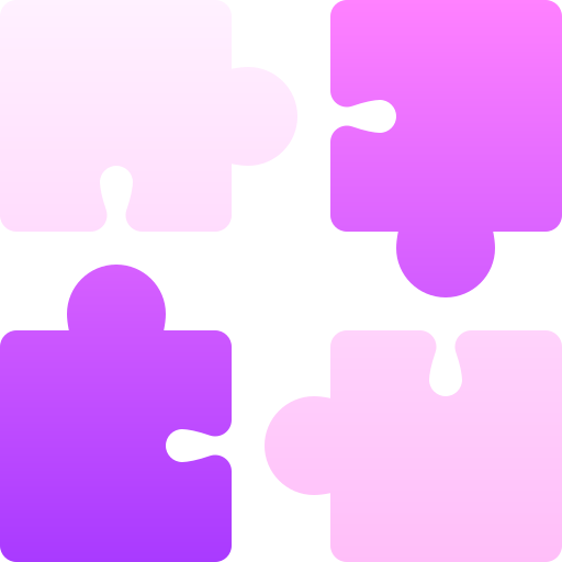 Puzzle pieces Basic Gradient Gradient icon