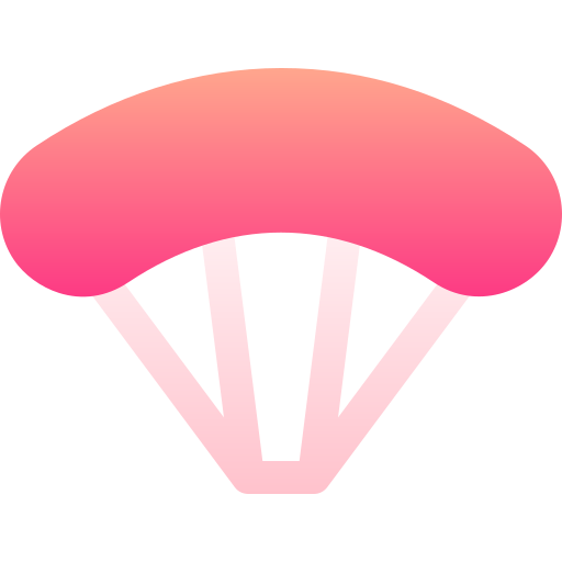 parachute Basic Gradient Gradient Icône