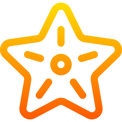 Морская звезда Basic Gradient Lineal color иконка