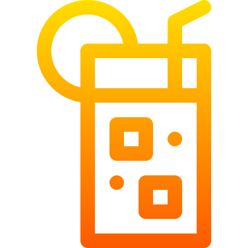 オレンジジュース Basic Gradient Lineal color icon