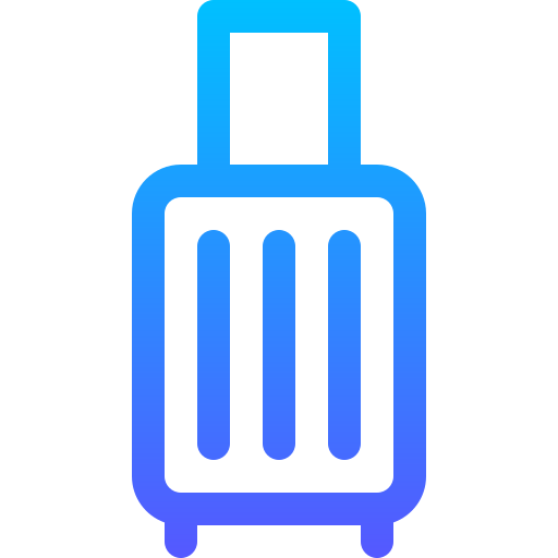 wózek bagażowy Basic Gradient Lineal color ikona