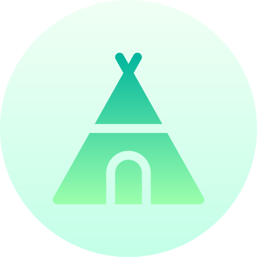 namiot kempingowy Basic Gradient Circular ikona